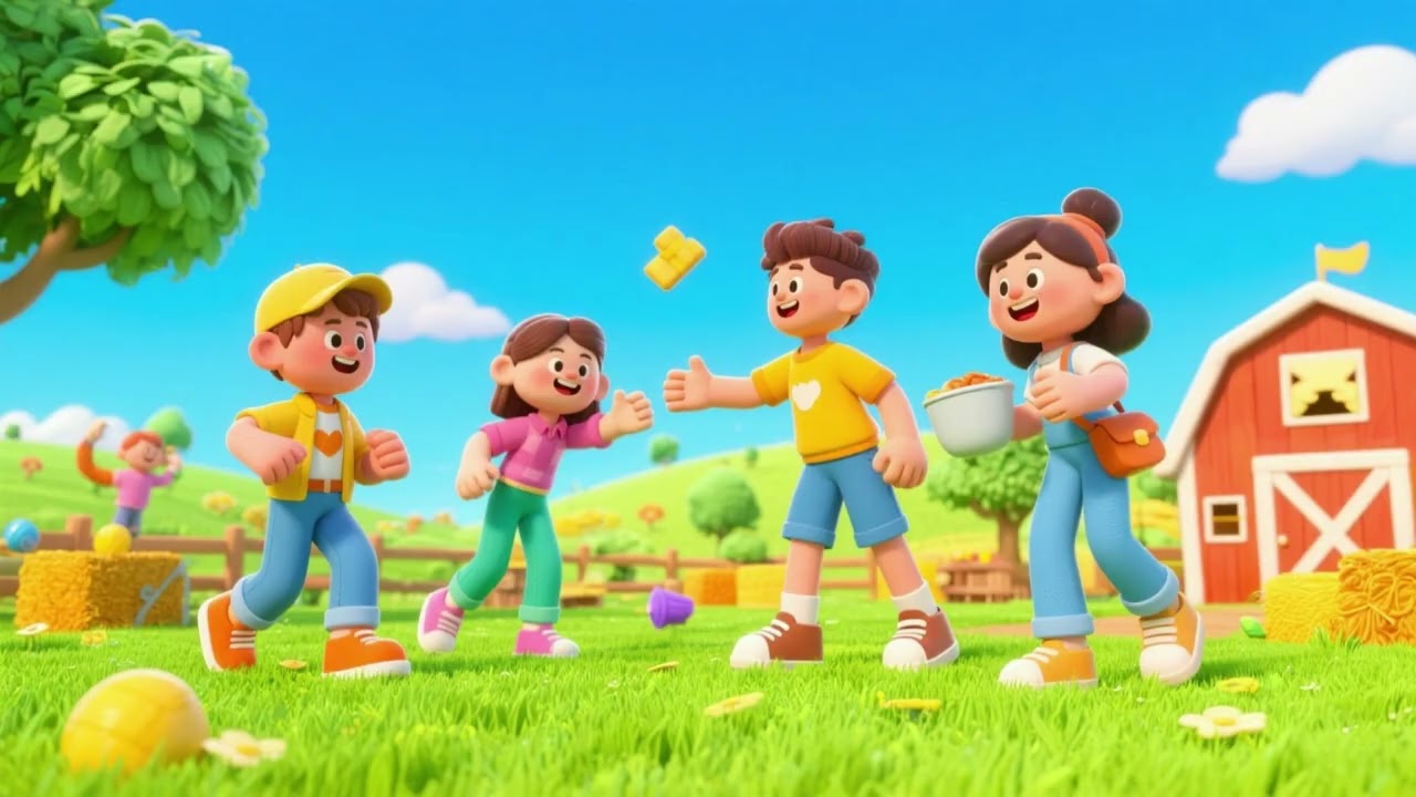 Friends Mix Farm Fun | Nursery Rhymes & Kids Songs | Animals, Friendship & Farm Adventure