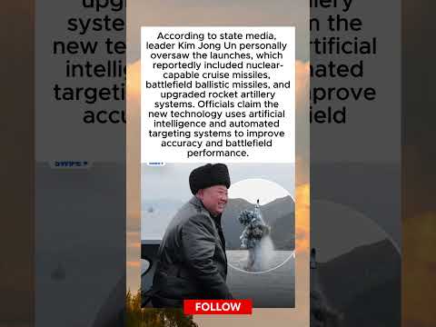 North Korea says it has successfully tested AI-guided missiles for the first time.