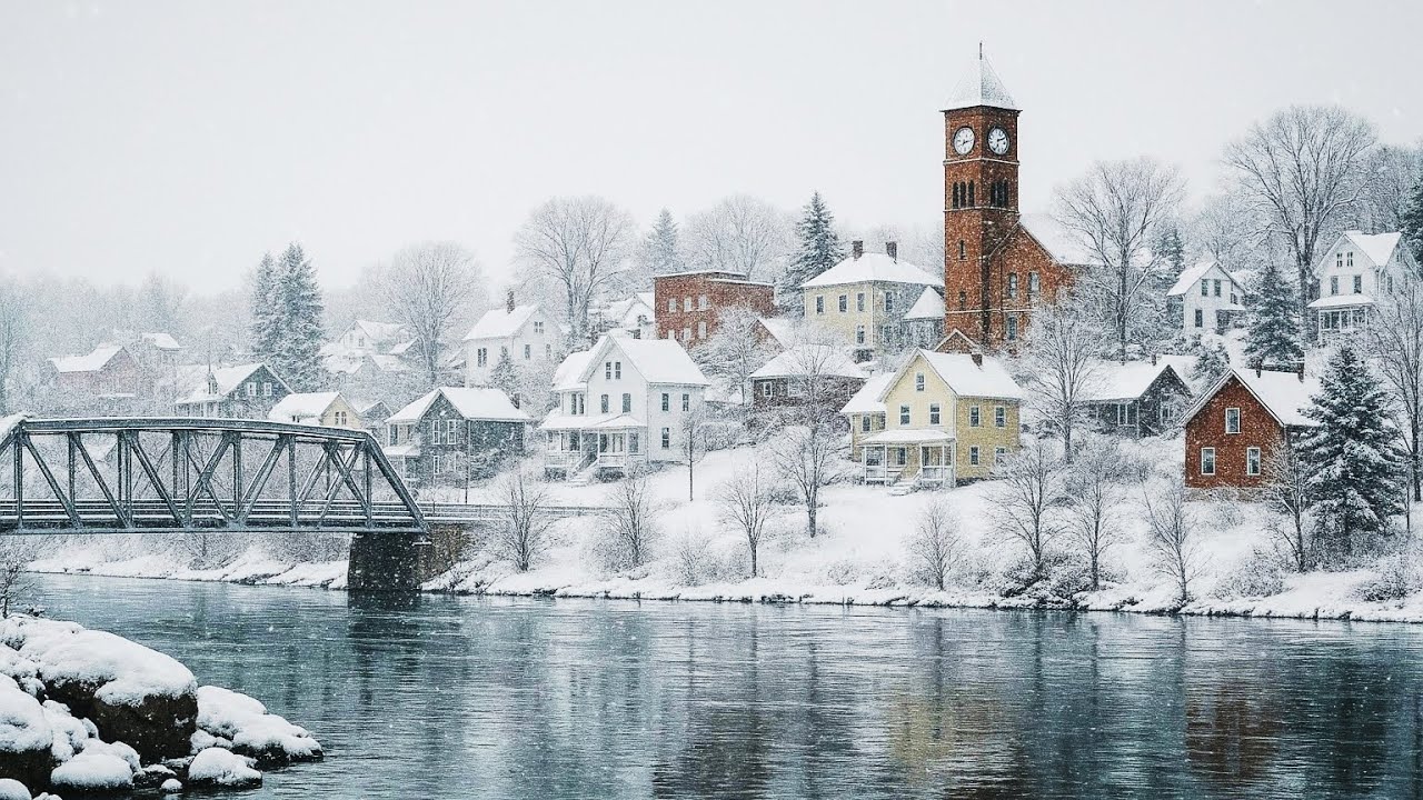 Parry Sound Ontario Canada Travel - Winter Snow Walk