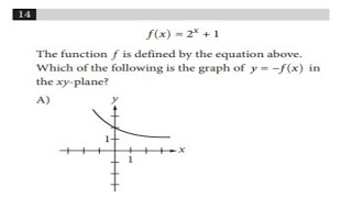 SAT Practice Test #5 Section 3: Math Test – No Calculator #14