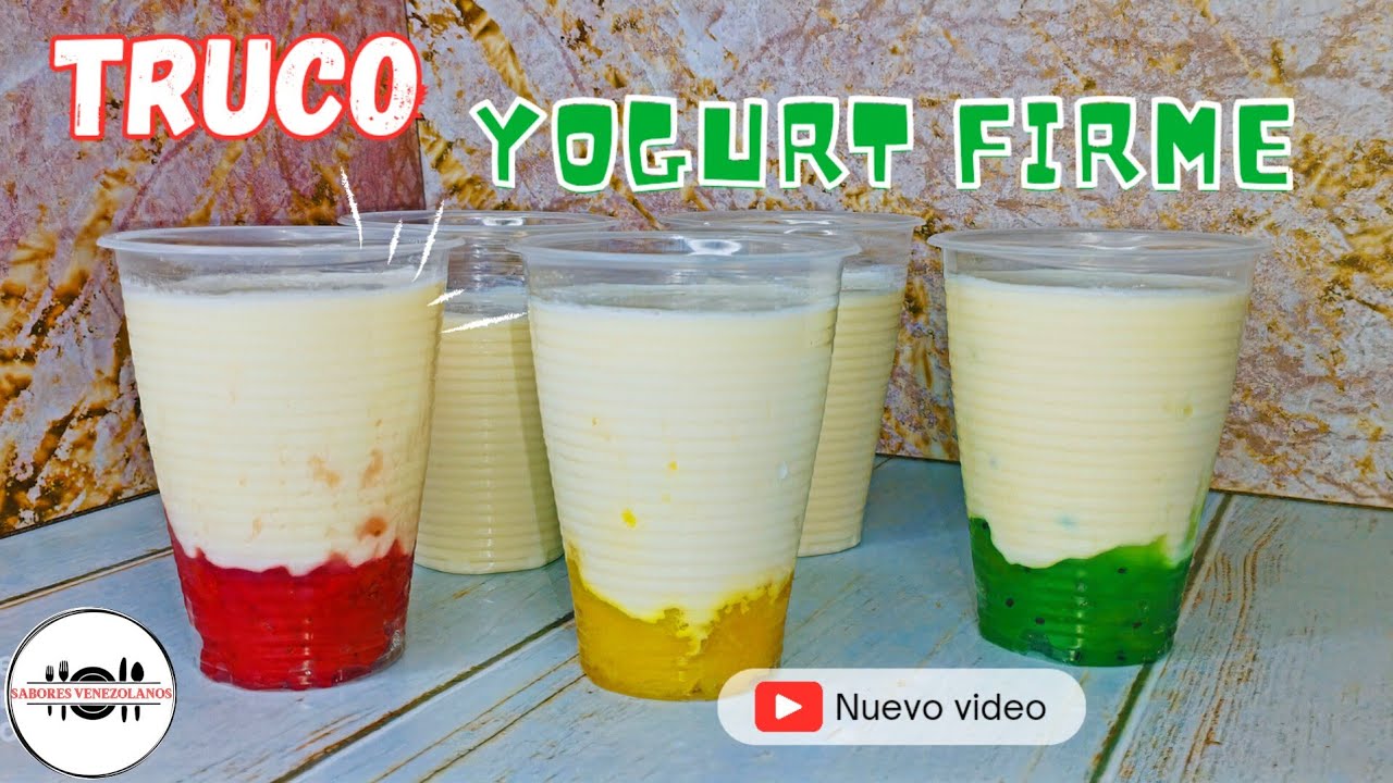 COMO HACER EL MEJOR YOGURT CASERO MUY FIRME [ AHORRA DINERO 🤑 CON ESTÁ RECETA ]@SABORES VENEZOLANOS