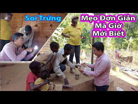 Hướng dẫn gia đình Antonio cách soi trứng||2Q Vlogs Cuộc Sống Châu Phi