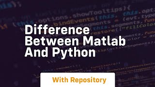 difference between matlab and python