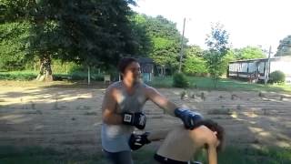 Backyard fights (Andrew vs jacob) round 1