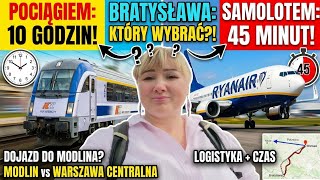 🇸🇰 Warsaw Bratislava 45 MINUTES FLIGHT OR 10 HOURS BY TRAIN? You'll be surprised!