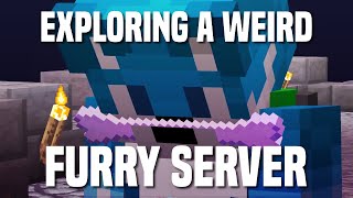 Exploring a Furry Minecraft Server