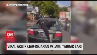 Viral Aksi Kejar kejaran Pelaku Tabrak Lari