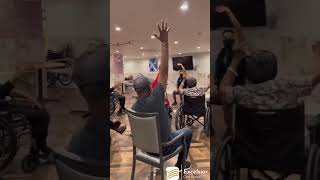 Nursing home yoga class!