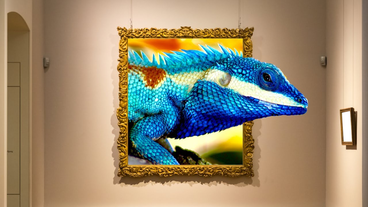 3D rotating shape Photo frame effect