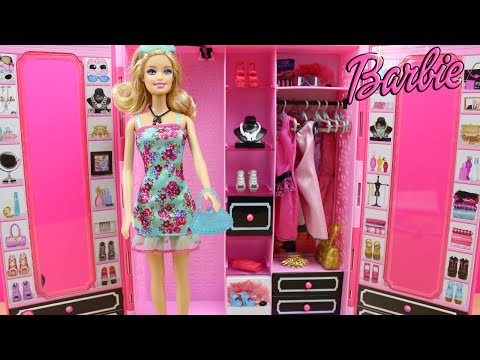 Armario Style de la muñeca Barbie en español | Juguetes de Barbie | Ropa y accesorios para Barbie - YouTube