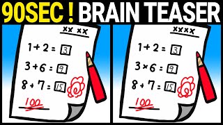 【Hard Spot the Difference】 90 Seconds Brain Exercise Spot the Difference 【Find the Difference #414】