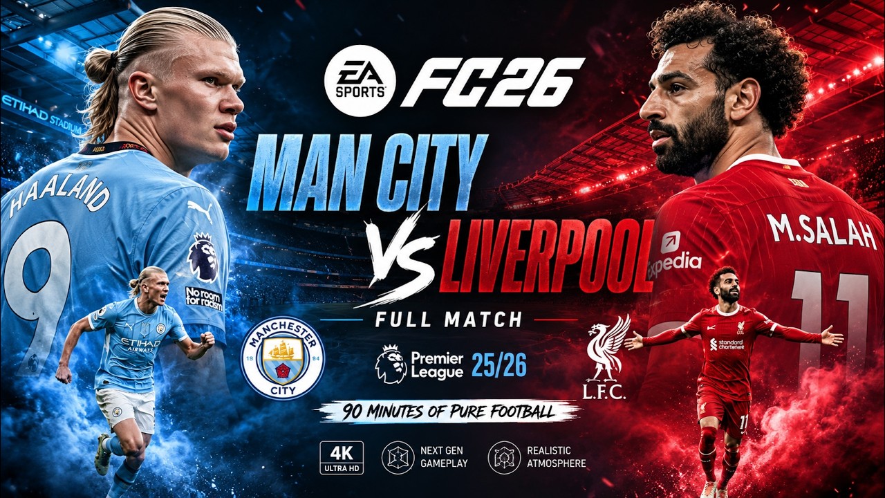 EA FC 26: Manchester City vs Liverpool Full Match | A Thrilling Clash in the 25/26 Season!