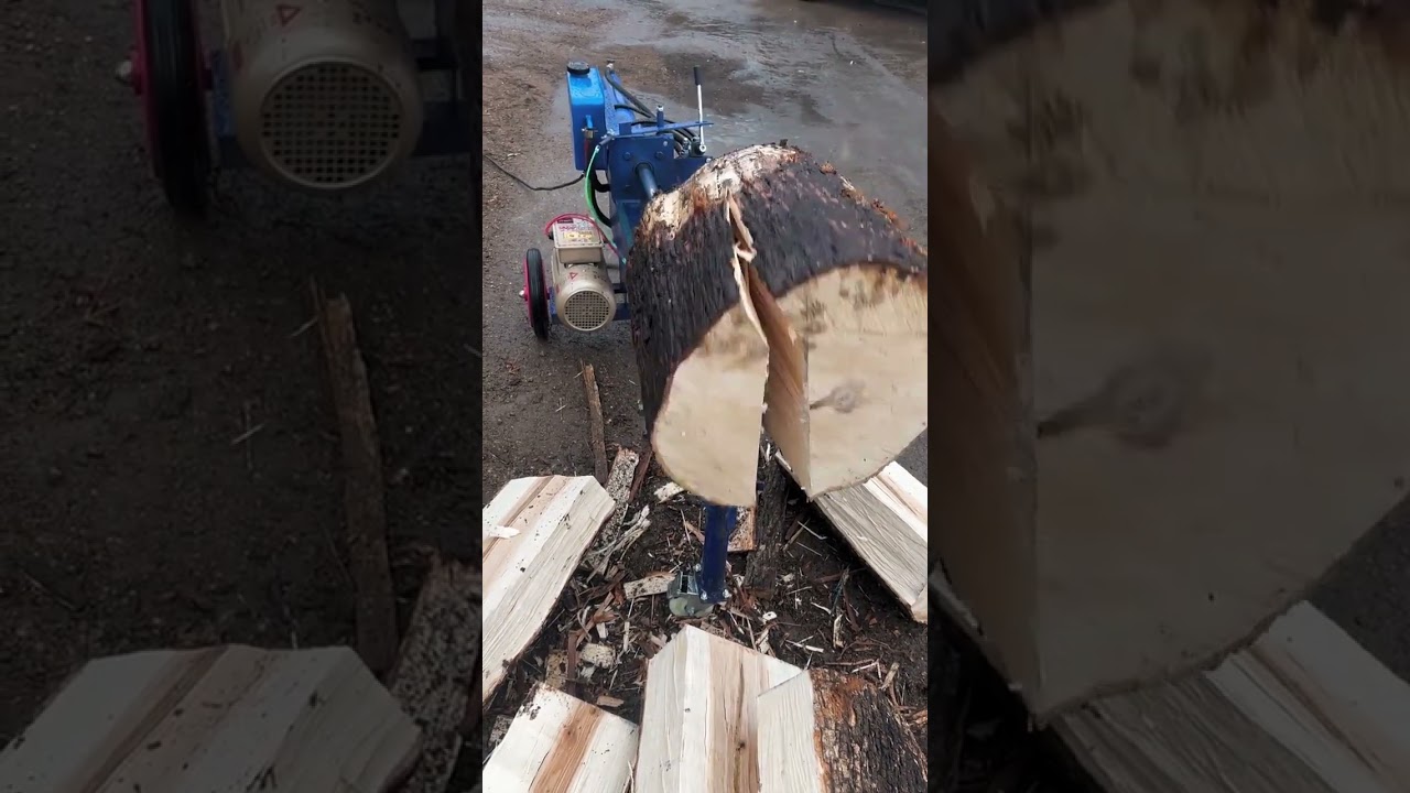 With this wood splitter, you can split even the hardest wood with.
