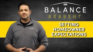 Setting Expectations - A Roofing Contractor's Guide - Balance Academy