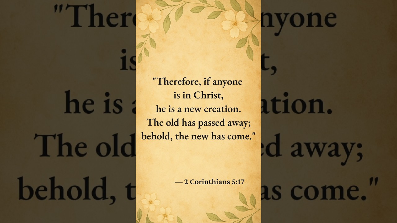 You Are a New Creation — Start Over With Christ