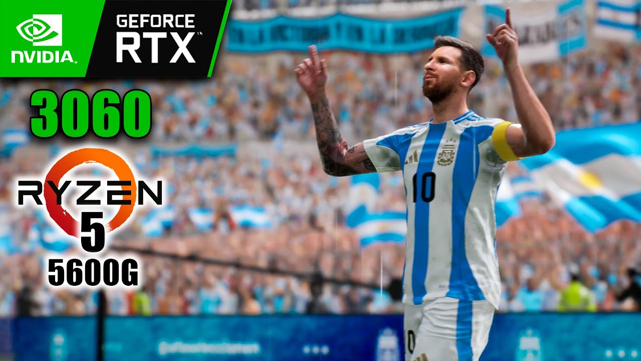 eFootball 2025: RTX 3060 12GB & RYZEN 5 5600G Benchmark 1080p Max ...