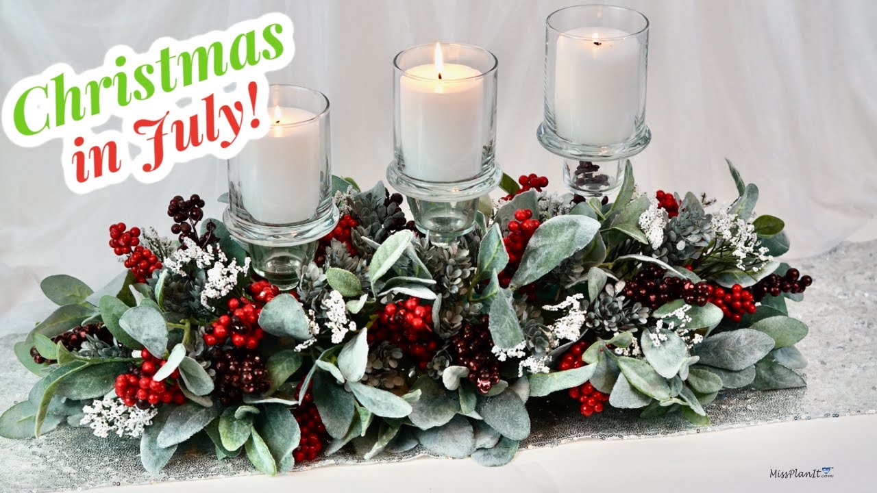 DIY Christmas in July! Holiday Wedding Centerpiece! | Budget Weddings | How To Tutorial