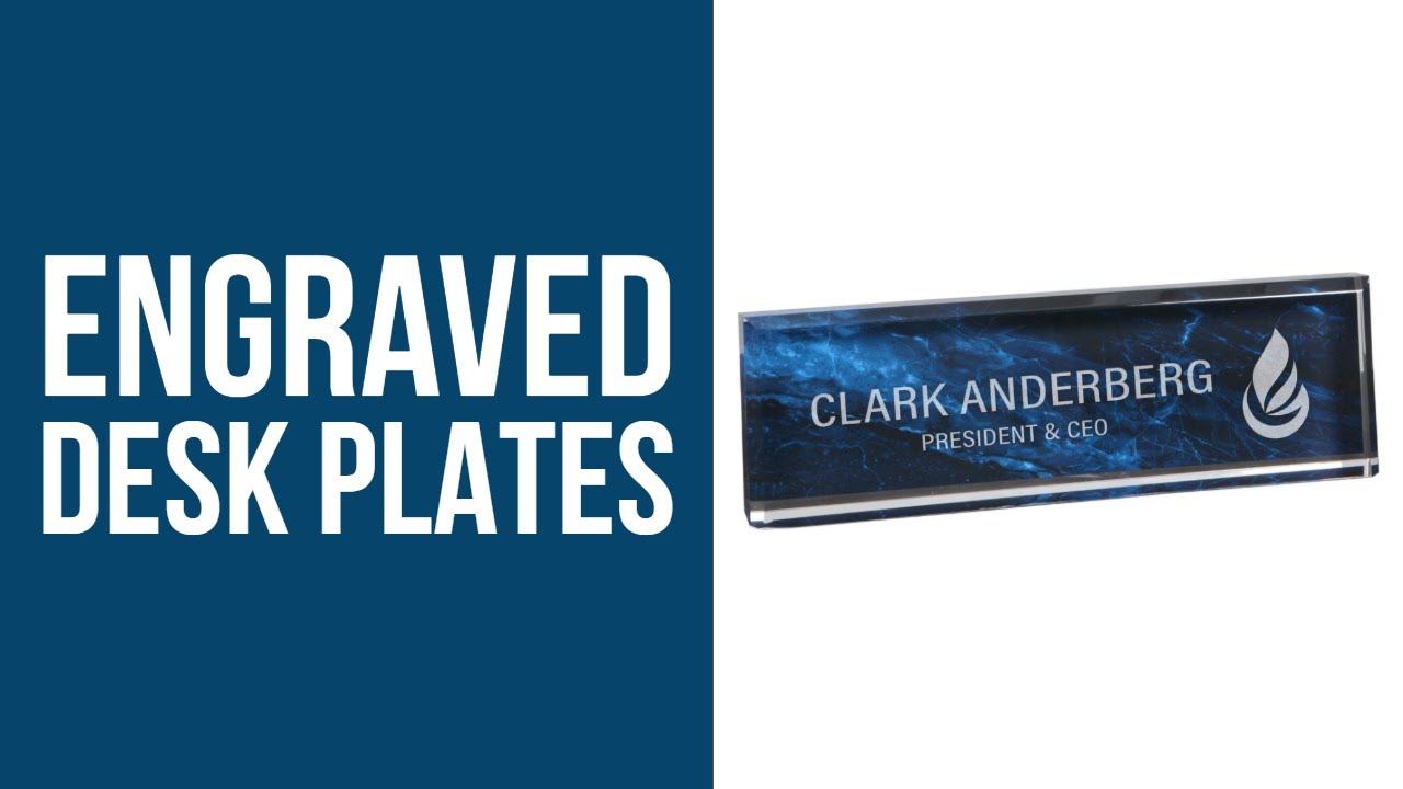 Engraved Desk Name Plates | Top Notch Engraving LLC