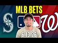 Mariners vs Nationals 6/13/26 MLB Best Bet - MLB Picks & Predictions - Griffin Murphy Doc Sports