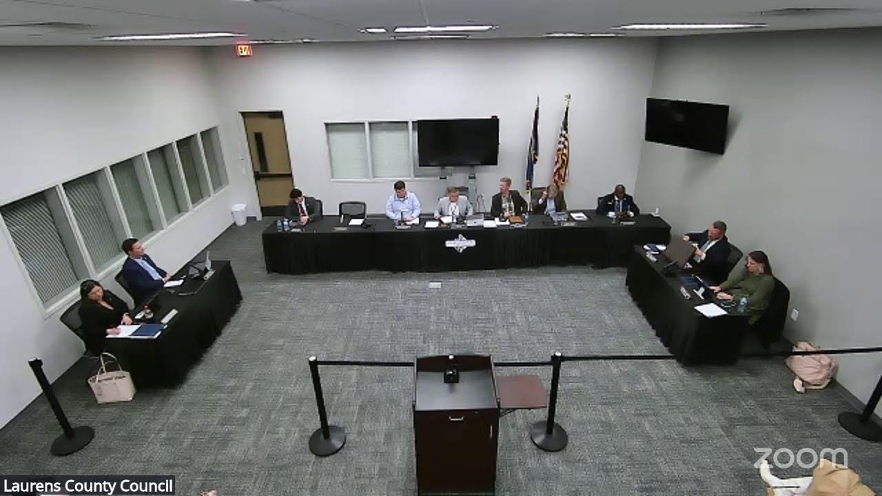 Laurens County Council Zoom Meeting