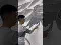 Wall decor 3d great wall of china making finally revealed  shorts walldecor homedecor