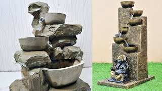Awesome Top 2 Model Indoor Tabletop Waterfall Fountains | DIY Cemented Indoor Waterfall Fountains