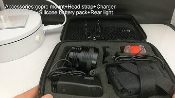 8 CREE XML T6 Rechargeable Led Bike Light Silicon Battery Pack