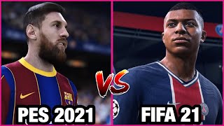 FIFA 21 vs PES 2021: compare os jogos de futebol da EA Sports e Konami