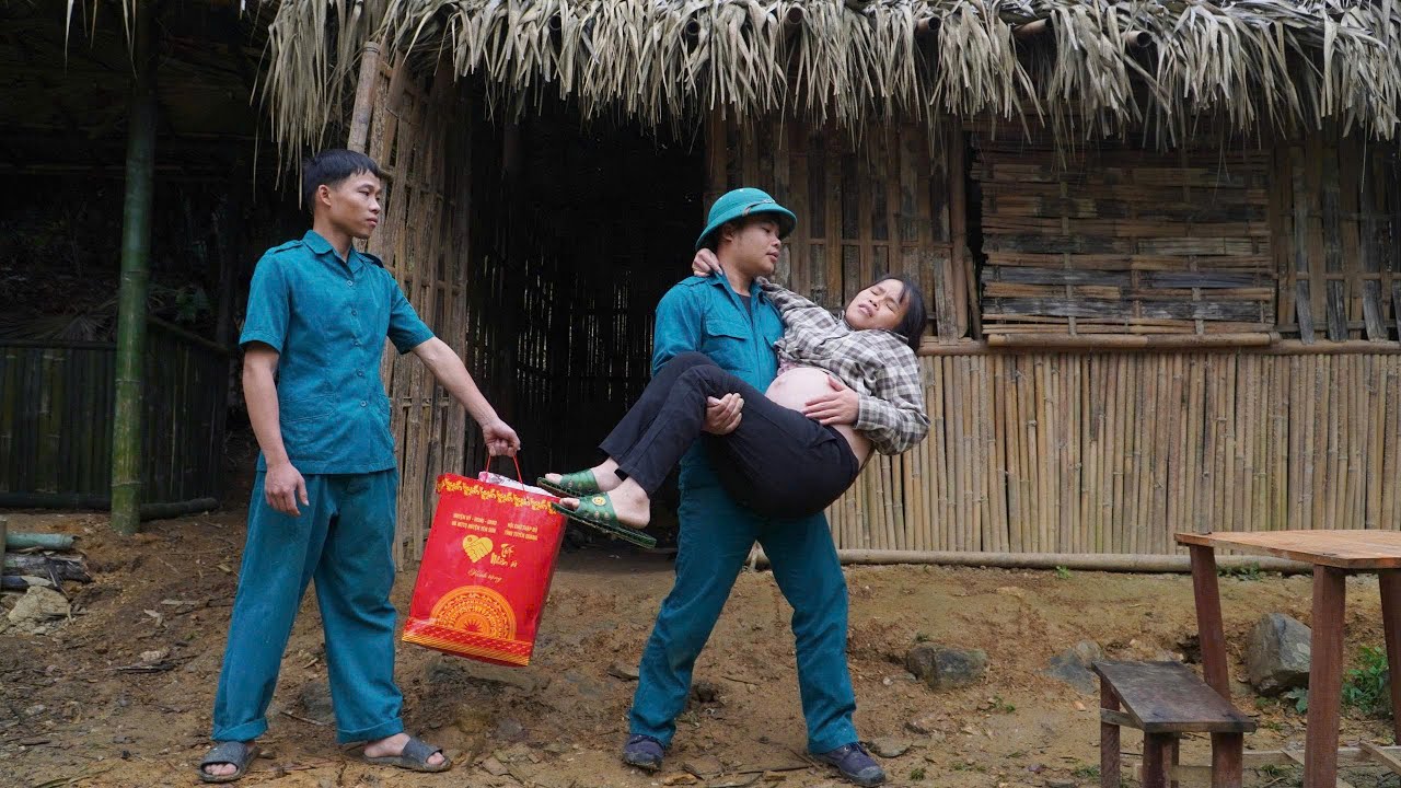 По мере приближения срока родов добрый полицейский не бросил беременную вдову.