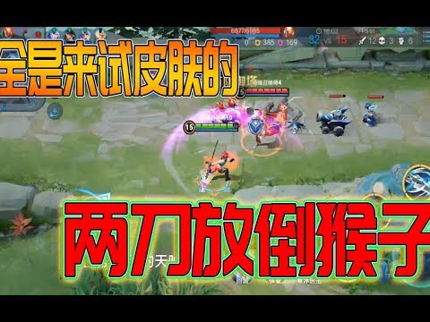 最近限定皮肤满天飞，这个猴子也是来体验皮肤的，2刀被韩信秒了