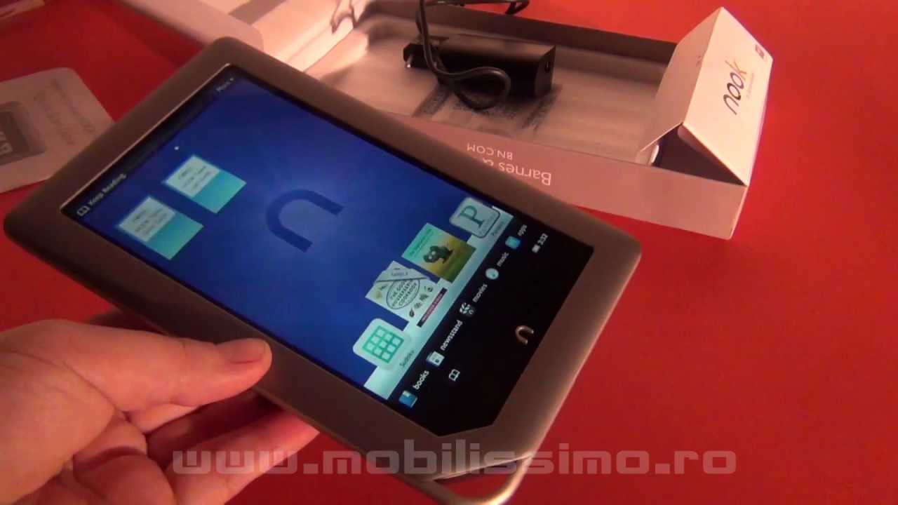 Barnes & Noble Nook Tablet unboxing video - Mobilissimo TV - YouTube