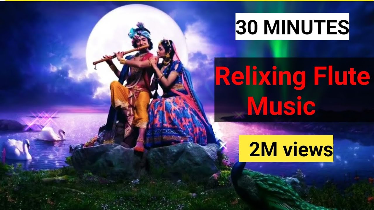 Meditationrelaxing musickrishna flute musicmind ko sant karne ka upay music  bhajan 2M Views