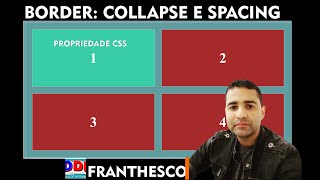 PROPRIEDADE CSS BORDER COLLAPSE E SPACING - TABELA HTML