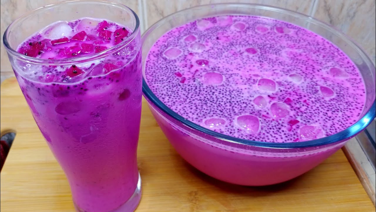 Секрет популярного сока из драконьего фрукта! Освежающий и полезный напиток!