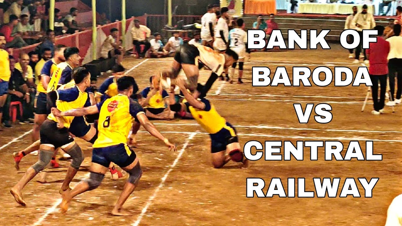 HIGH VOLTAGE MATCH BANK OF BARODA VS CENTRAL RAILWAY KABADDI MATCH