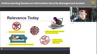 Online Learning Session on Information Security Management System ISMS