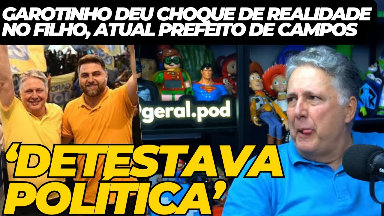 Garotinho deu choque de realidade no filho Wladimir, atual prefeito de Campos: “Detestava política!”