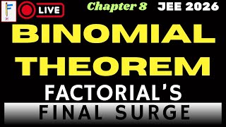 Binomial Expansion from Zero to Advanced | Complete Session | JEE Mains & Advanced