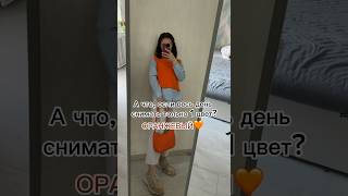 Весь день снимаю все оранжевое 🥕🎃🐅📙#shorts