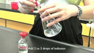 MI chemistry: Determining the end point of a titration using a burette