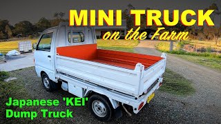Mini Truck on the Farm - We bought a Japanese 1996 Mitsubishi Minicab 'KEI'  Dump Truck! #minitruck screenshot 5