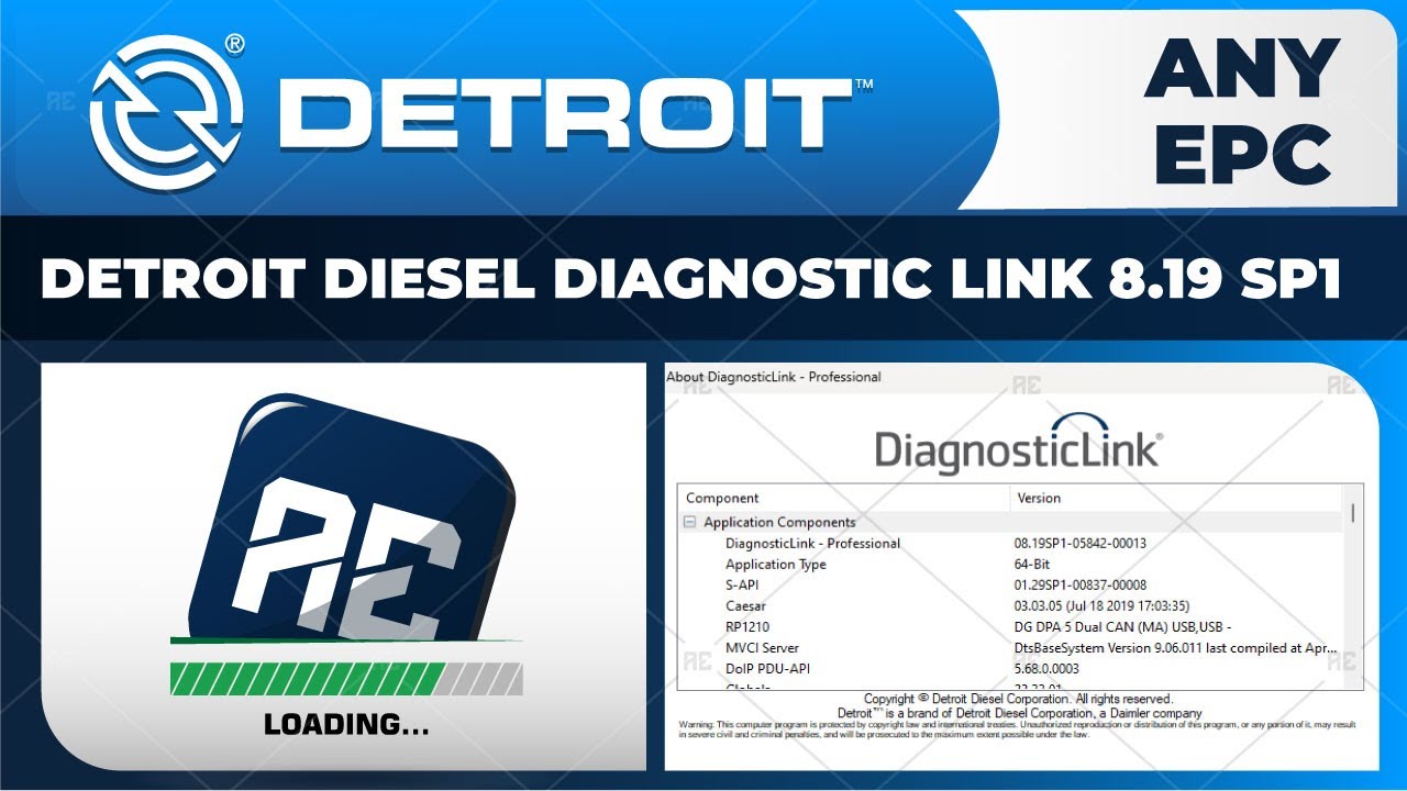 DETROIT DIESEL DIAGNOSTIC LINK 8.19 SP1 | INSTALLATION