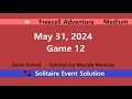 FreeCell Adventure Game #12 | May 31, 2024 Event | Medium