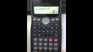 Standard Form using Calculator
