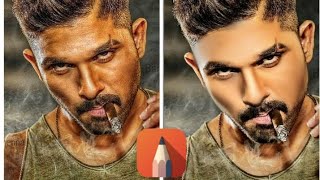 #alluarjun photos editing #smooth face #picsart #skechbookediting #popular editing #trending screenshot 5