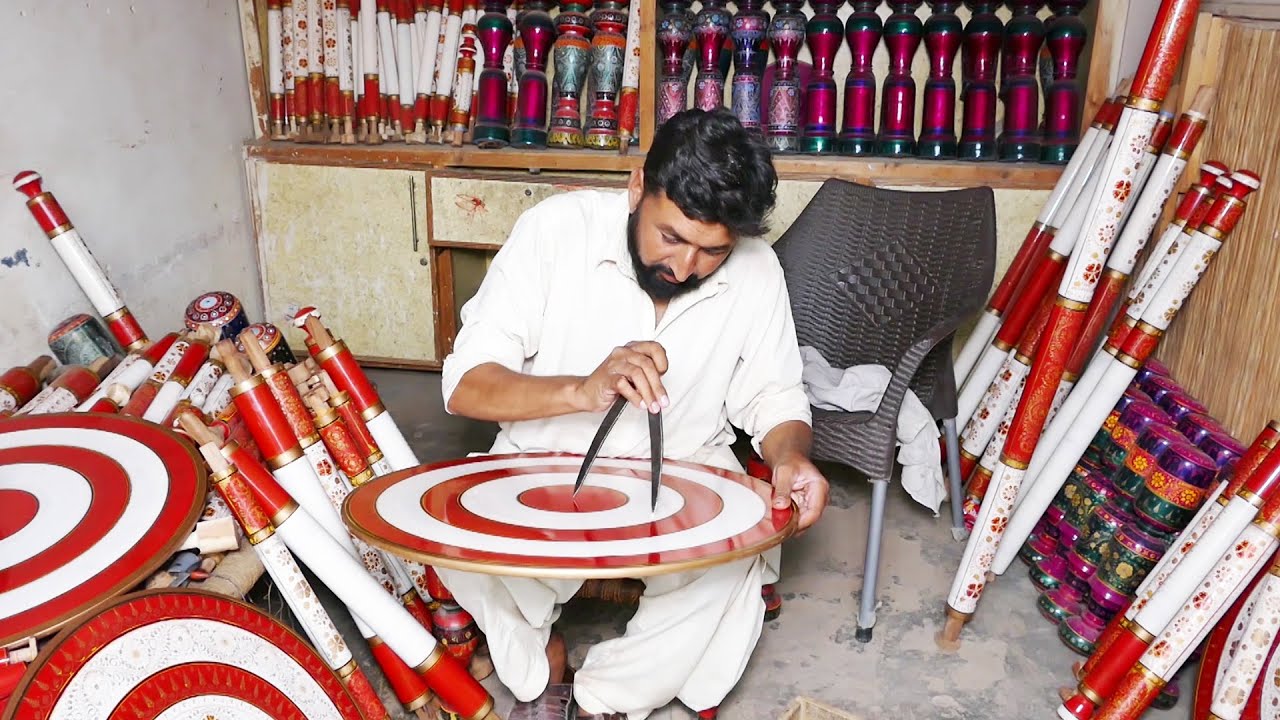 Incredible Skills of Handmade color Carving Art - YouTube
