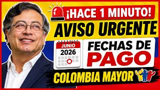 Fecha De Pagos   5 Ciclo De 230 Mil Pesos Para Beneficiarios De Colombia Mayor
