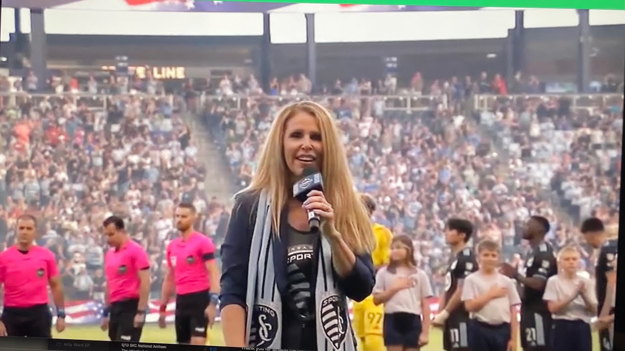 National Anthem Amy Ward Sporting Kanas City - YouTube