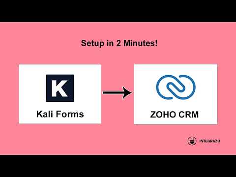 Kali Forms to Zoho CRM Integration in WordPress (Free Plugin) | Integrazo