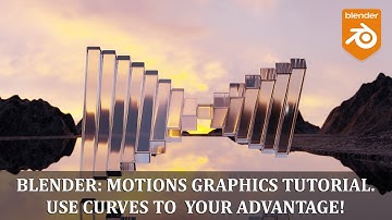 Blender: motion graphics tutorial - use curves to your advantage!